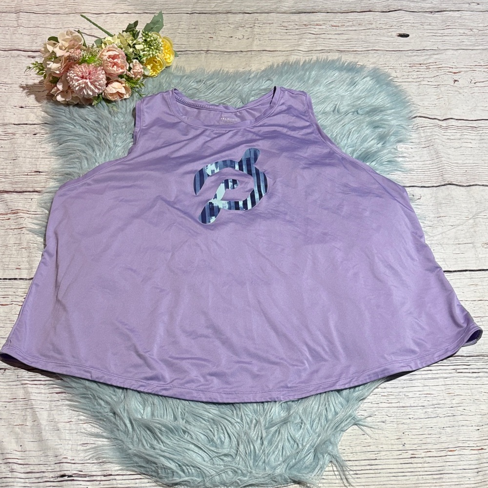 Peloton Lavender Racerback Workout Active Tank Top sz XL